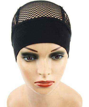 YANTAISIYU Black Crochet Wig Cap Headband with Adjustable Weaving Base - 1pc - Buy Online on SooperMarket.com