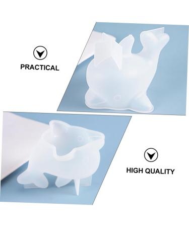 STOBOK 1pc Dolphin Mold 3D Animal Silicone Molds Dolphin Ornament Hand Mold Animal Cake Baking Moulds Ice Cream Mold Decor Epoxy Dolphin Shape Mold Clay White Silica Gel Desktop - Buy Online on SooperMarket.com