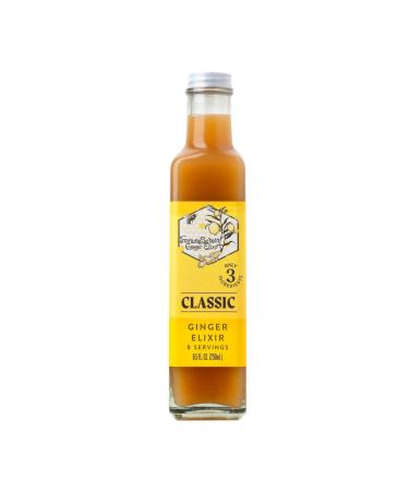 ImmuneSchein Classic Ginger Elixir Shots - Only 3 Real Food Ingredients, No Water, Vinegar or Preservatives: Handcrafted from Organic Ginger Roots (8.5 fl oz, 1) 8.5 Fl Oz (Pack of 1) 8.5