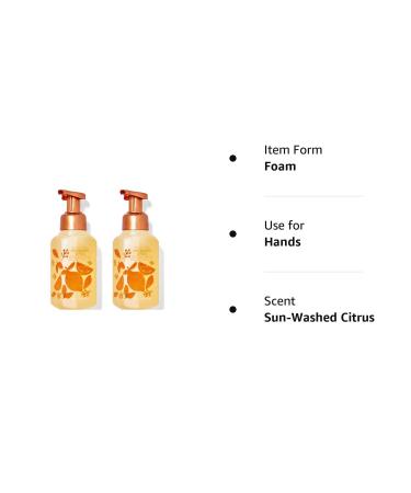 Bath & Body Works Sun-Washed Citrus Gentle Foaming Hand Soap 2-Pack - 17.5 fl oz - Buy Online on SooperMarket.com