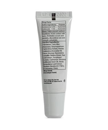 Anthony 25 SPF Lip Balm with Sunscreen - Moisturizing Treatment for Chapped Lips with Green Tea Shea Butter & Vitamin E - Blood Orange Flavor - Shop Internationally - Buy Online on SooperMarket.com
