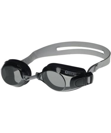 Arena Zoom X-Fit Anti-Fog Swimming Glasses Unisex for adults swimming goggles with wide glasses UV protection self-adjusting nose bridge silicone seals multicolored (black-moe clear) unit size