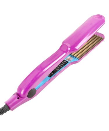 NAVESO Crimping Iron for Hair Hair Crimpers Wide Plate with 5 Heat Setting Plates Styling Tools Crimping Hair Tools Volumizing Hair Crimping Iron for Fluffy Hairstyle Corn Perm Waves UK Plug