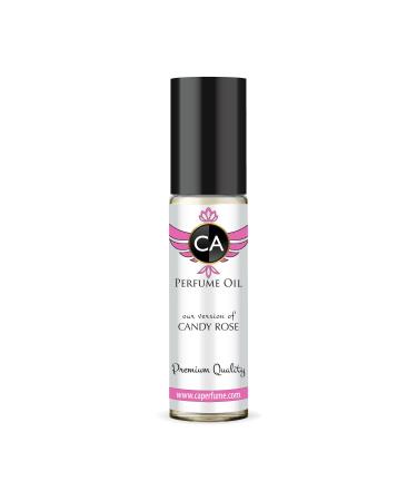 CA Perfume Impression of Candy Rose For Women Replica Fragrance Body Oil Dupes Alcohol-Free Essential Aromatherapy Sample Travel Size Concentrated Long Lasting Attar Roll-On 0.3 Fl Oz/10ml MNTLE CANDY ROSE IMPRESSION 0.33 Fl Oz (Pack of 1)