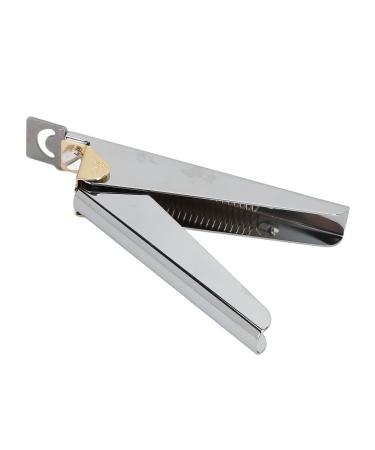 False Nail Clipper Comfortable Handle Easy Operation Good Workmanship Fake Nail Trimmer Lightweight U Shape for Home and Salon Use (Silver)