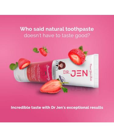Dr. Jen Fluoride-Free Children's Remineralizing Toothpaste - Safe-to-Swallow, Kid-Friendly, Dentist Recommended with Nano Hydroxyapatite - Eliminate Mouth Bacteria - 3.4 oz (Pack of 1) - Buy Online on SooperMarket.com