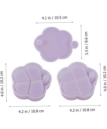 Operitacx Candle Epoxy Molds 6 Pcs Jewelry Box Silicone Mold Flowerpot Ashtray To Rotate Candle Molds Whitex2pcs 10.8X10.2X2.6CMx2pcs - Buy Online on SooperMarket.com