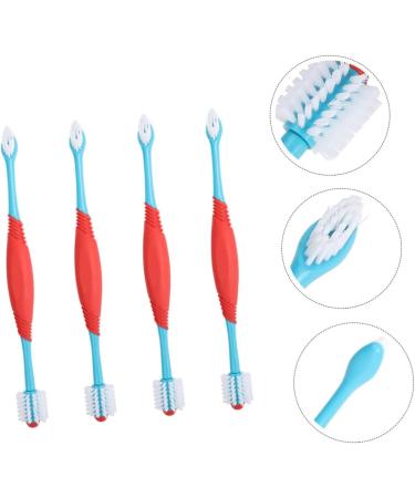 Angoily 4pcs Dual-head Pet Household Puppy Tools Teeth Manual Cleaners for Double-end Convenient Tooth - Buy Online on SooperMarket.com