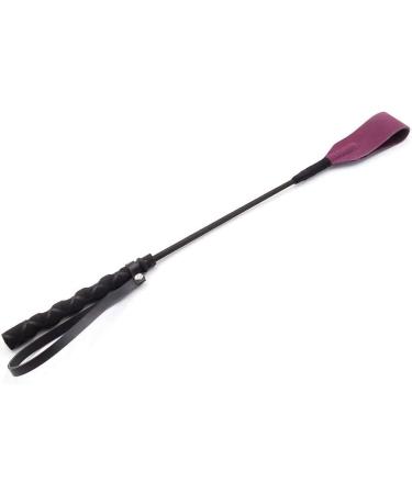 18-Piece Gold and Purple Riding Crop Set | Genuine Leather Jump Bat Top | Black Faux Handle - Buy Online on SooperMarket.com