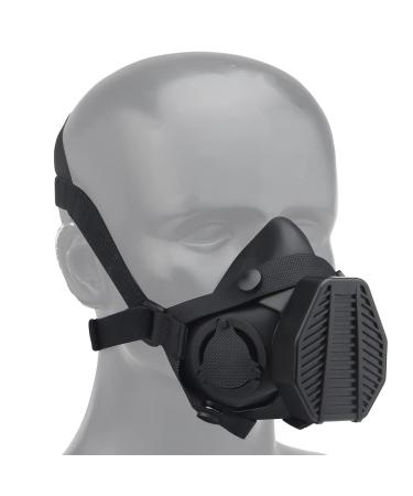 Oarea Tactical respiratory protection mask Half Face gas mask Exchange filter for military hunt Airsoft paintball CS game equipment MA-119-BK