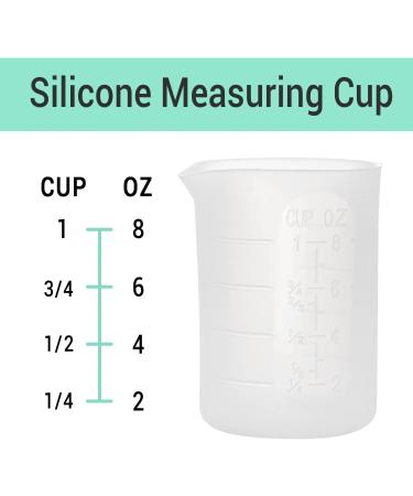 250ml Silicone Measuring Cups Set - Nonstick & Reusable for Epoxy Resin, Casting, Jewelry Making - Gartful 4 PCS - Buy Online on SooperMarket.com