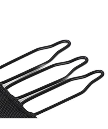 100 Pieces Wig Clips - 3 Teeth Black Stainless Steel Wig Accessories for Hair Parts & Caps - Buy Online on SooperMarket.com