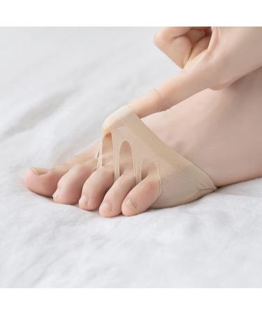 DOITOOL Womens 20 Pairs Cushion Honeycomb Metatarsalgia Socks - Invisible Half Toe Separator Non-Slip Sandals - Buy Online on SooperMarket.com