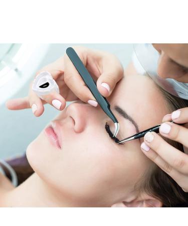 200 PCS Disposable Heart Shape Glue Ring Holders for Eyelash Extension and Nail Art - White - Buy Online on SooperMarket.com