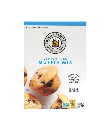 King Arthur, Gluten Free Muffin Mix, Certified Gluten-Free, Non-GMO Project Verified, Certified Kosher, 16 Ounces