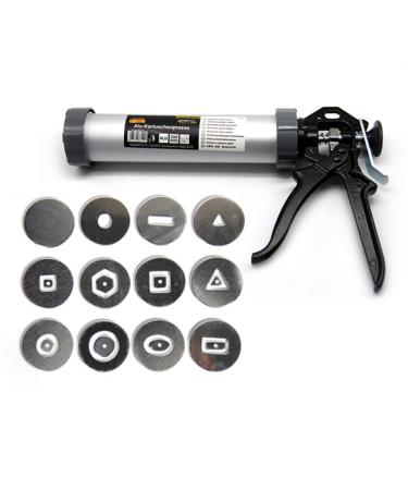 LEQH Clay Extruder Gun  Clay Extruder Tool with 12 Different Molds  Multicolor