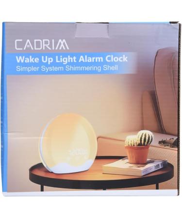 Light Alarm Clock with Sunrise Simulation - Daylight Alarm Clock Radio 5 Natural Sounds 12 Color Options 20 Brightness Levels Dual Alarms Snooze - Perfect Bedside Lamp for Kids & Adults - Buy Online on SooperMarket.com