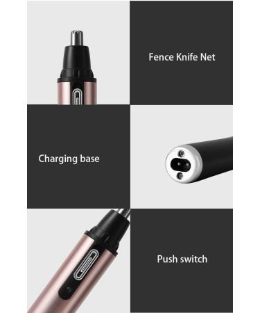4 in 1 Nose Hair & Eyebrow Trimmer - USB Rechargeable Waterproof Travel-Friendly Razor in Gold - Buy Online on SooperMarket.com