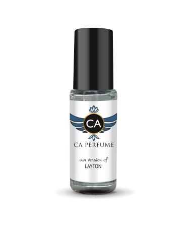 CA Perfume Impression of Layton For Women & Men Replica Fragrance Body Oil Dupes Alcohol-Free Essential Aromatherapy Sample Travel Size Concentrated Long Lasting Attar Roll-On 0.14 Fl Oz/4ml-X1