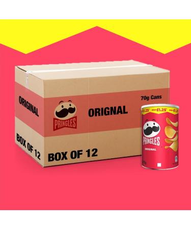 Pringles Original Crisps Case of 12x70g