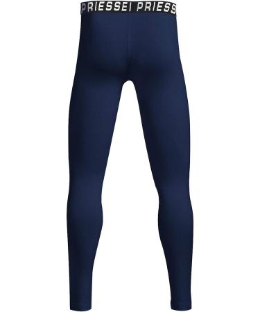 PRIESSEI Youth Boys' Compression Pants Blue Medium | Kids Running Leggings Sports Football Tights Basketball Baselayer - Buy Online on SooperMarket.com