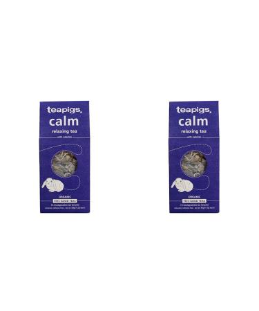 Teapigs Organic Calm Herbal Tea Made With Whole Leaves And Flowers (2 Pack Of 15 Tea Bags) 15 Count (Pack of 2)