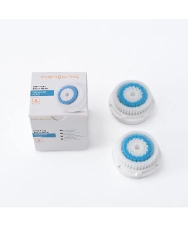 Clarisonic Brush Head Replacements | Compatible with Mia 1 Mia 2 Mia Fit Alpha Fit Smart Profile Uplift and Alpha Fit | Added to Transparency Portal Deep Pore 2 Pack (2Count)