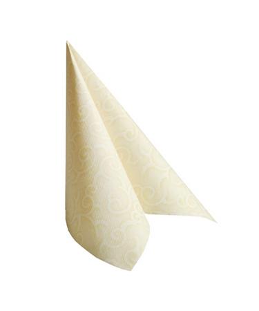 Papstar 50 napkins "ROYAL Collection" 1/4 fold 40 cm x 40 cm champagne "Casali" #84877 40x40cm Champagne