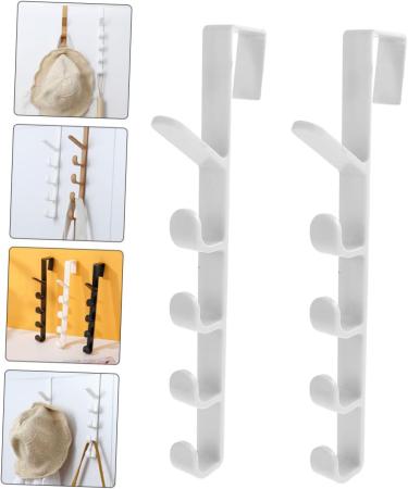 ABOOFAN 2pcs Transparent Hook Over The Door Towel Rack Over The Door Storage Household Coat Hook Coat Rack - Buy Online on SooperMarket.com