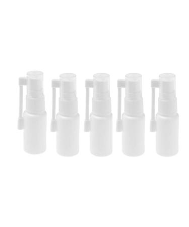 Empty portable nasal spray bottle made of plastic 30 ml 360 degrees rotatable atomizer refillable for cosmetics perfume for trips and at home 5 pieces