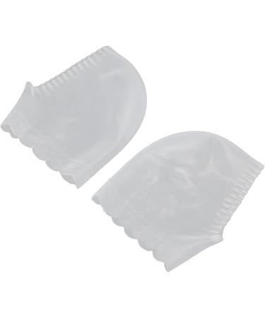 Silicone Jersey Socks for Achilles Tendon Relief | Pain-Relieving Elastic Foot Care - Anti-Cracking Purple & White - Buy Online on SooperMarket.com