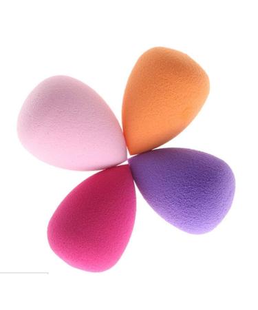 U-K 4 x Powder Puff Soft Sponge Powder Puff Pads Makeup Sponge Blender Foundation Egg Shaped Set Face Cosmetic Tool Superior Quality and Creative