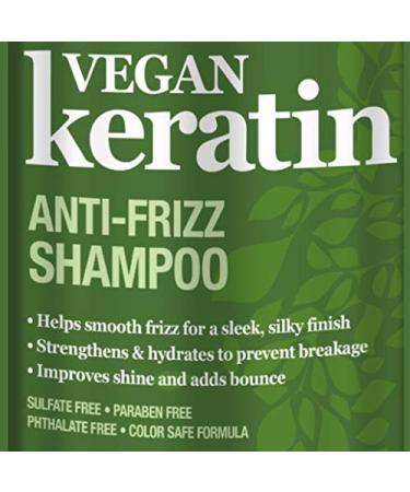 Difeel Vegan Keratin Anti Frizz Shampoo 33.8 oz - Cruelty Free Sulfate Free Hair Care for Frizz Control - Shop Internationally - Buy Online on SooperMarket.com