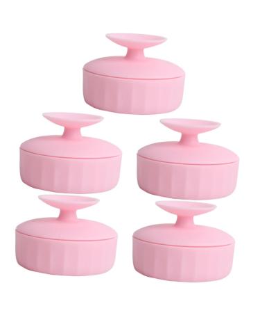 Beavorty 5pcs Makeup Brush Cleaning Box makeup brush cleaner machine makeup brush dry sponge makeup brush cleaner brush bowl brush cleaning mat carpet foldable Silica gel