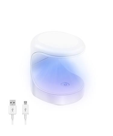 Mini LED UV nail dryer USB portable nail dryer nail lamp 16W UV lamp for gel nails nail gel polish dryer lamp nail art manicure tools for individual fingers white