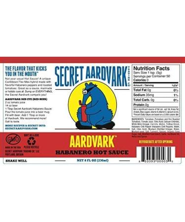 Secret Aardvark Hot Sauce - Habanero & Roasted Tomato Medium Spiced Sauce 8 oz (2 pack) - Buy Online on SooperMarket.com