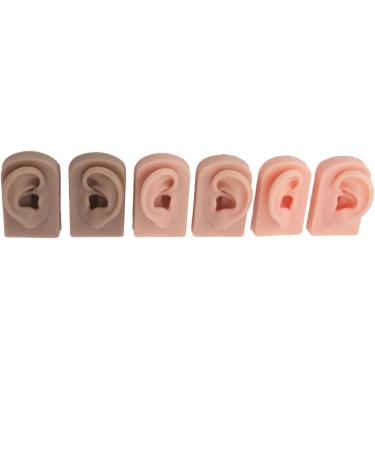Flexible Silicone Ear Model 3 Colors, Waterproof & Realistic for Beauty Practice - Buy Online on SooperMarket.com