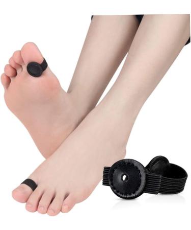 FOMIYES Magnetic Toe Covers - Set of 2 | Flex Tools for Body Sculpting | Drainage & Therapeutic Ring | Black Leather Magnet Toe Separators - Buy Online on SooperMarket.com