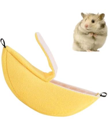 Banana Hamster Bed House Hammock Small Animal Warm Bed House Cage Nest Hamster Accessories for Sugar Glider Hamster Small Bird Pet - Buy Online on SooperMarket.com
