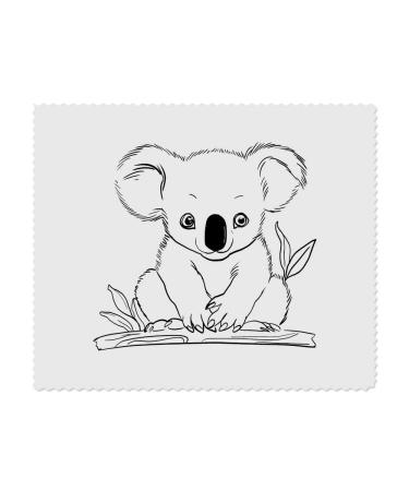 2 x 'Baby Koala' microfiber lens/glasses cleaning cloths (LC00023783)