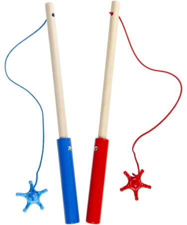 Colorful Duck Fishing Set - 12 Ducks & 2 Wooden Rods for Fun International Shipping! - Buy Online on SooperMarket.com
