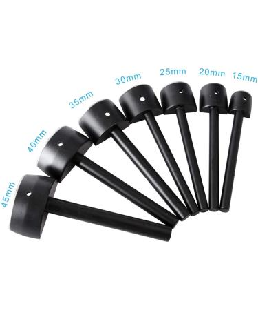 Half-Round Leather Craft Cutter Punch Set - 7 Sizes (15-45 mm) for DIY Wallets, Belts, and Bags - Buy Online on SooperMarket.com