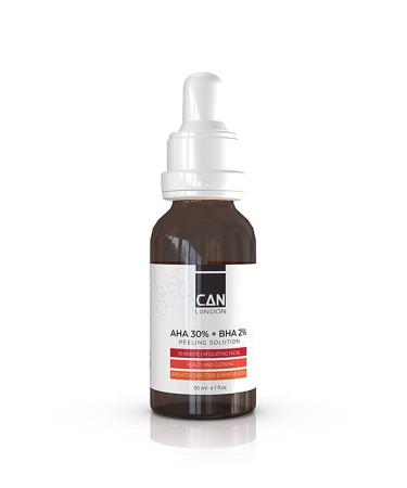 ican London AHA 30% + BHA 2% Serum - Healthy Exfoliating Brightening Facial Serum 30ml