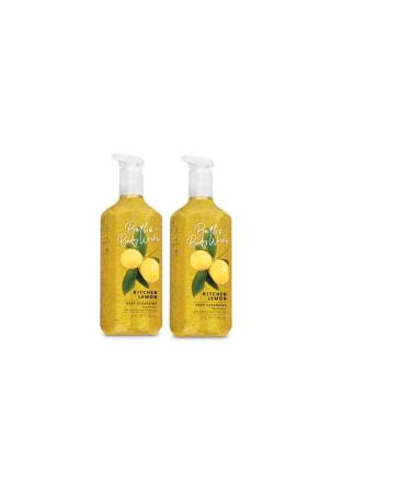 Bath and Body Works Deep Cleansing Hand Soap Kitchen Lemon 8 fl. oz. Lot of 2 Lemon 8 Fl Oz (Pack of 2)
