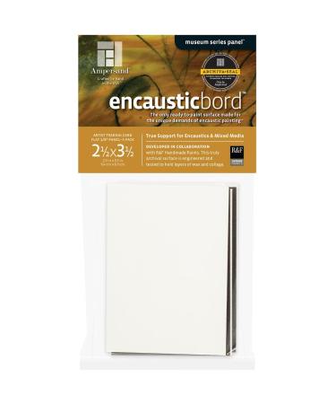 Ampersand Encausticbord Hardboard Panel for Encaustics and Mixed Media, 1/8 Inch Depth, Artist Trading Cards, Pack of 5 (ENATC)