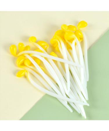 Alipis 12pcs bean sprouts Model decorations pretend lifelike vegetable adornment decorate fruit vegetables decorative vegetable artificial pvc Green bean sprouts Yellow 9.00X1.00X1.00CM - Buy Online on SooperMarket.com