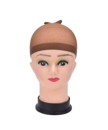 12 Pack Light Brown Nylon Wig Caps for Women & Men - Comfortable & Durable | Best Price Online - Buy Online on SooperMarket.com