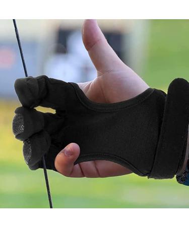 MARRTEUM 2 Pcs Archery Glove & Arm Guard Kit - Leather PU Bracer Three Finger Guard Set for Men, Women & Youth - Buy Online on SooperMarket.com