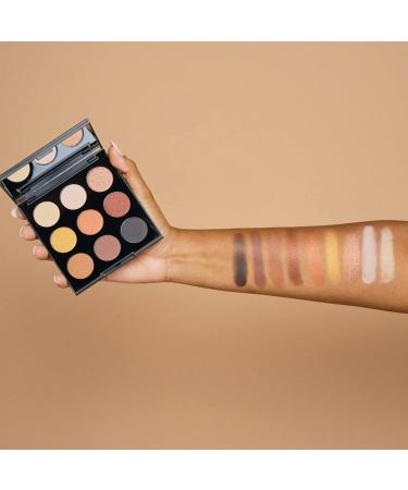 Palladio Ultimate 9-Color Eyeshadow Palette - Talc-Free Formula, High Pigmented Matte & Shimmer Shades in Golden Sands - Long Lasting, Blendable Professional Makeup - Buy Online on SooperMarket.com