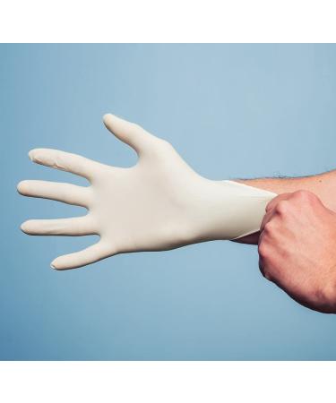 Adenna GLD266 Gold 6 mil Latex Powder Free Exam Gloves - White Large (Box of 100) - Buy Online on SooperMarket.com